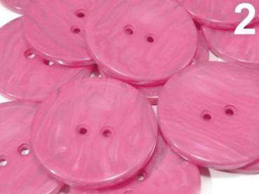 Kunststoffknopf Perlmutt Pink